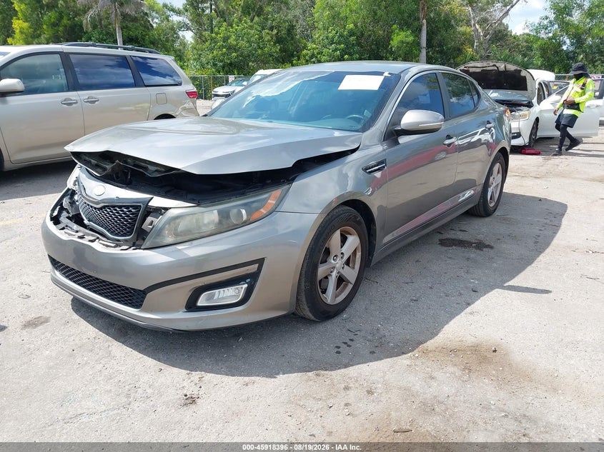 2014 Kia Optima, Front End, IAAI, VIN 5XXGM4A77EG281970 — photo 2