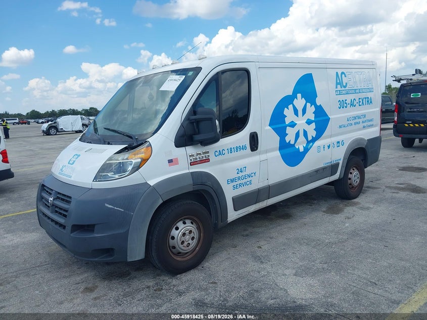 2017 RAM ProMaster City, Механика, IAAI, VIN 3C6TRVAG3HE536074 — фото 2