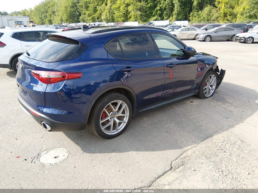 Vin: zaspakbn9k7c44022, lot: 46417678, alfa romeo stelvio ti sport awd 20194