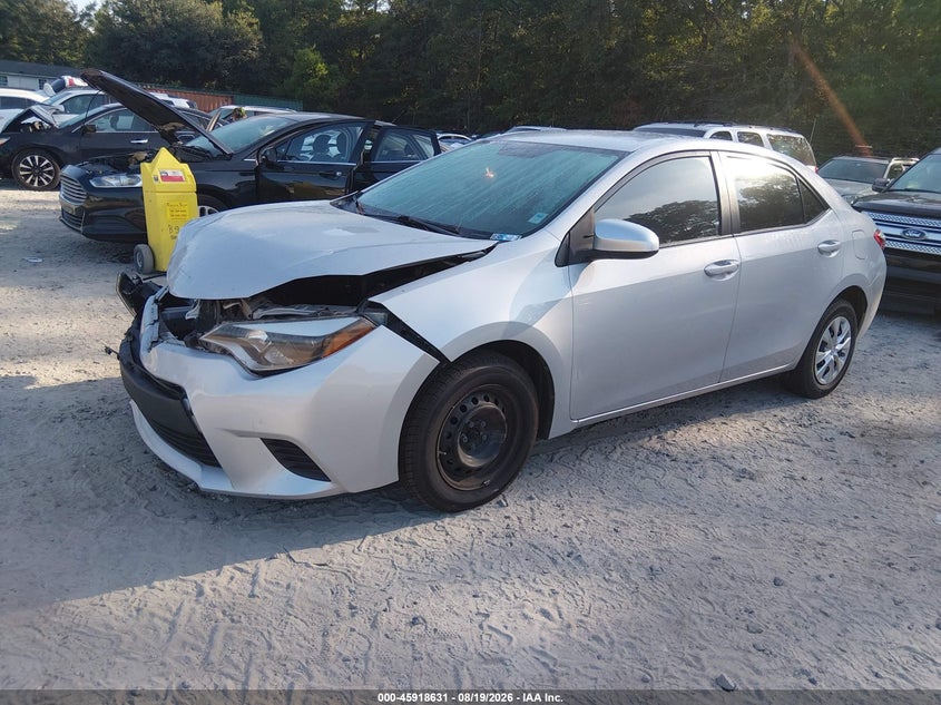 2015 Toyota Corolla, Удар спереди, IAAI, VIN 2T1BURHE9FC313175 — фото 2