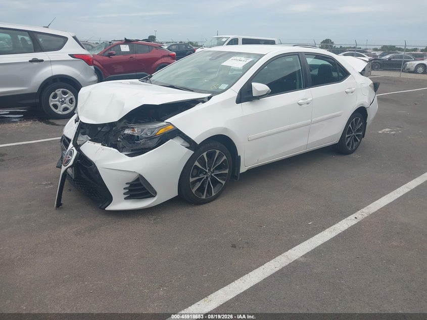 2019 Toyota Corolla, Front & Rear, IAAI, VIN 2T1BURHE6KC204442 — photo 2