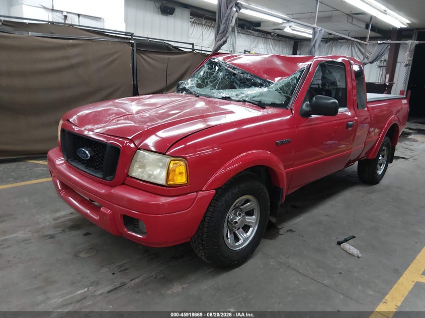 2005 Ford Ranger, По колу, IAAI, VIN 1FTYR44U25PA38664 — фото 2