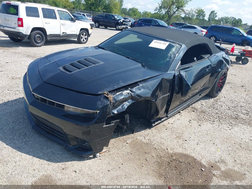 2014 Chevrolet Camaro, По колу, IAAI, VIN 2G1FK3DJ3E9197079 — фото 2