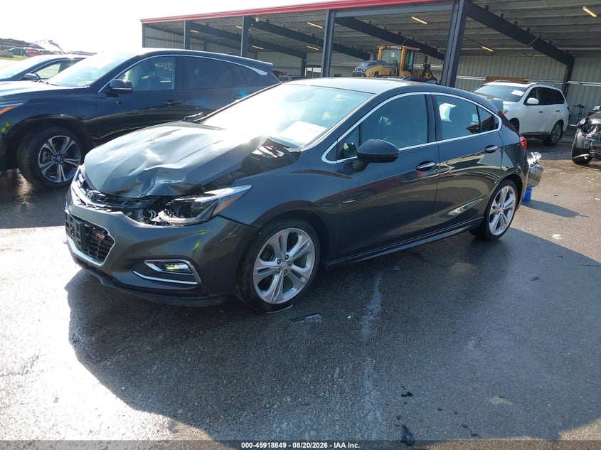 2017 Chevrolet Cruze, Удар спереду, IAAI, VIN 3G1BF6SM9HS597267 — фото 2