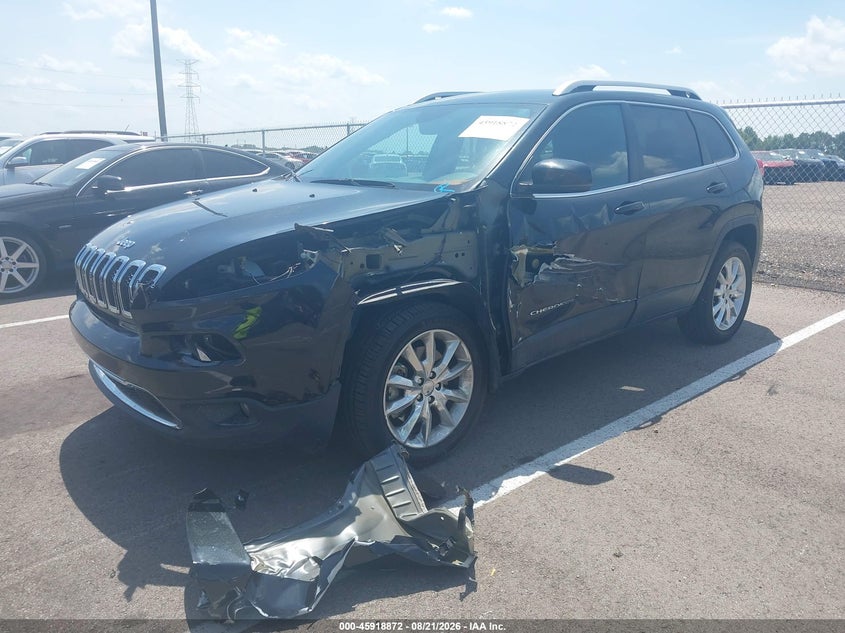 2015 Jeep Cherokee, Left Front, IAAI, VIN 1C4PJLDS0FW591512 — photo 2