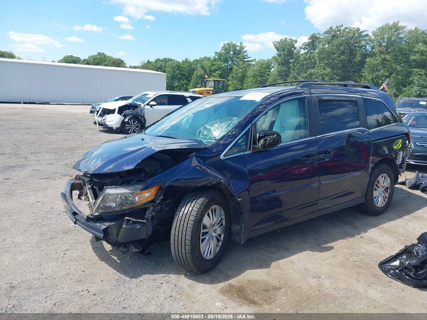 2016 Honda Odyssey, По колу, IAAI, VIN 5FNRL5H2XGB165776 — фото 2
