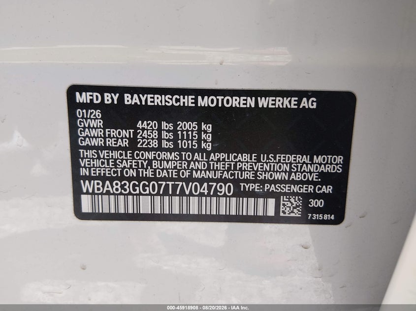 2026 BMW 2ER SEDAN 2.0L I-4 DI, DOHC, VVT, TURBO, PREMIUM , 241HP