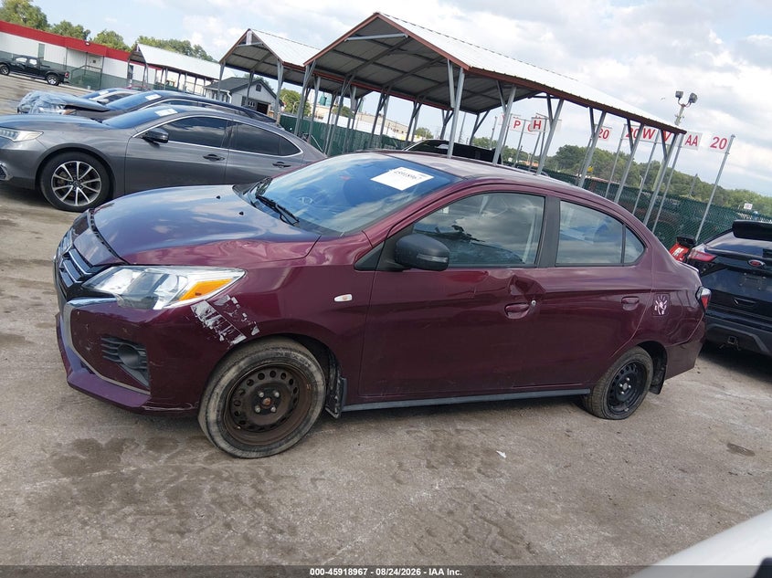 2023 MITSUBISHI MIRAGE SEDAN 1.2L I-3 DOHC, VVT, REGULAR , 78HP