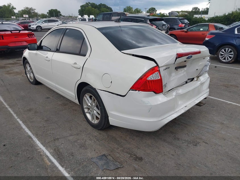 Vin: 3fahp0ga4br111902, lot: 46418062, ford fusion s 20113