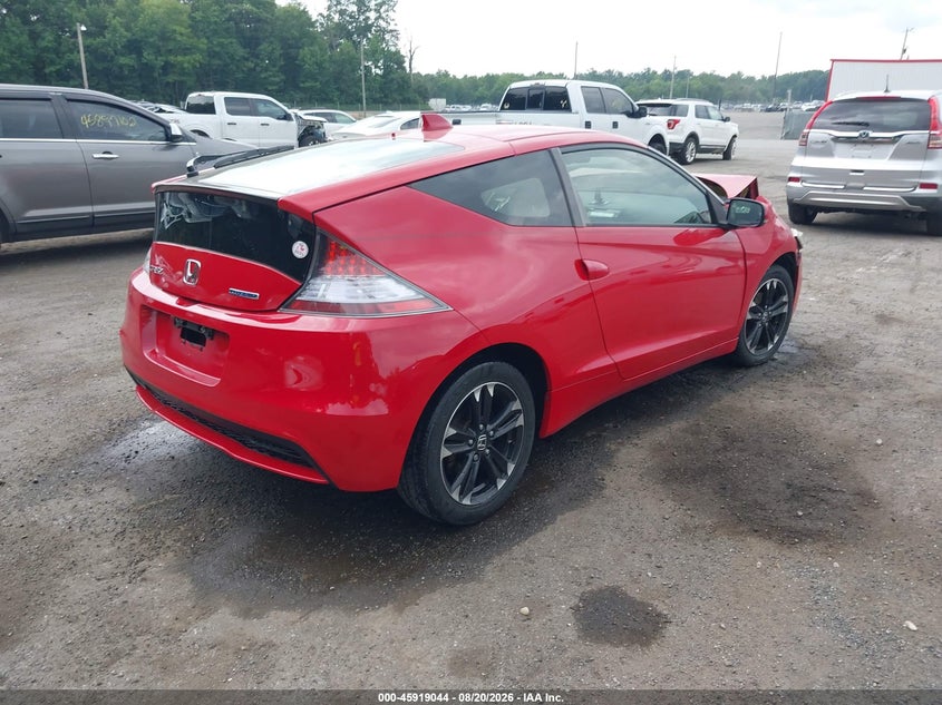 Vin: jhmzf1d47es002301, lot: 46418132, honda cr-z 20144