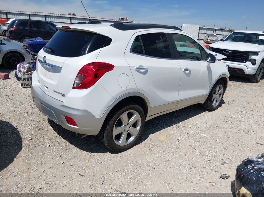 Vin: kl4cjesb0fb155032, lot: 46418170, buick encore 20154