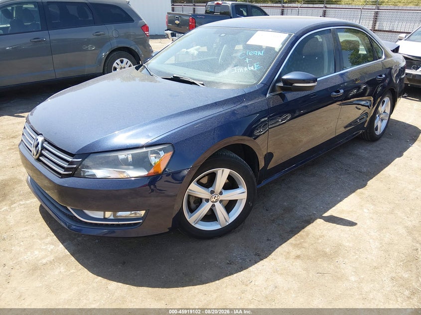 2015 Volkswagen Passat, Right Rear, IAAI, VIN 1VWAS7A31FC103285 — photo 2