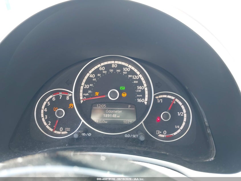 2013 VOLKSWAGEN BEETLE auction photo 7