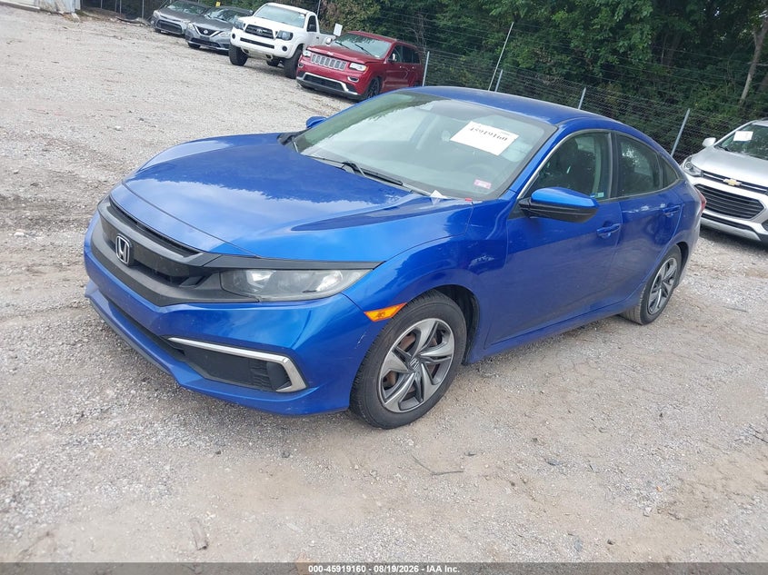 2019 Honda Civic, Затопление, IAAI, VIN 2HGFC2F68KH574550 — фото 2