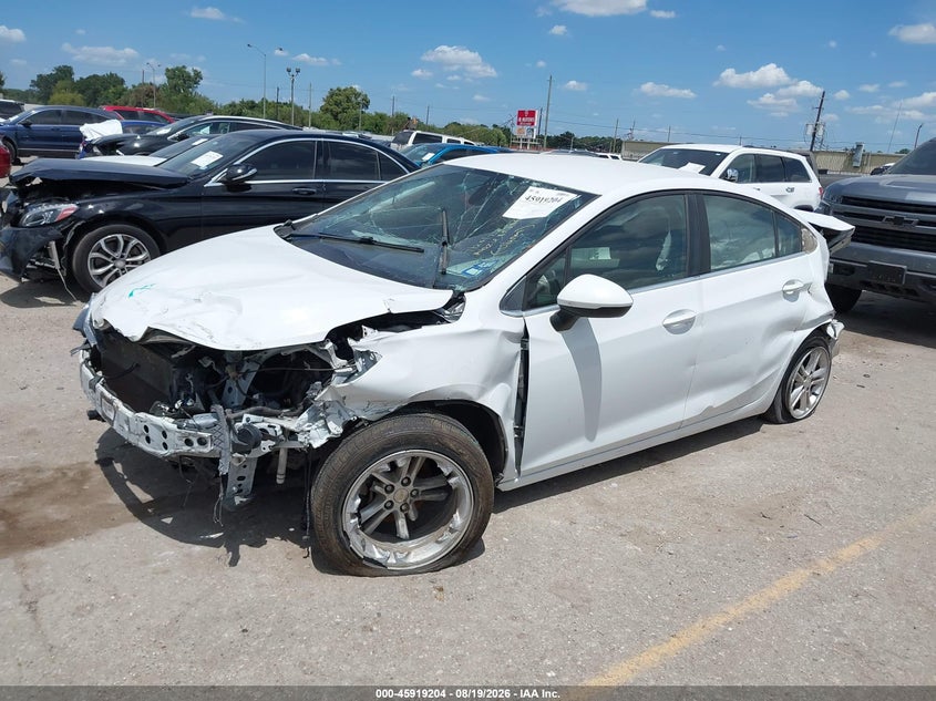2017 Chevrolet Cruze Lt Auto, Front & Rear, IAAI, VIN 1G1BE5SM2H7123172 — photo 2