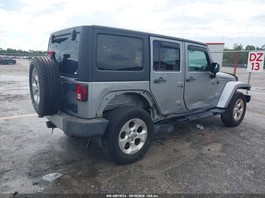 Vin: 1c4bjweg0dl626747, lot: 46418312, jeep wrangler unlimited sahara 20134