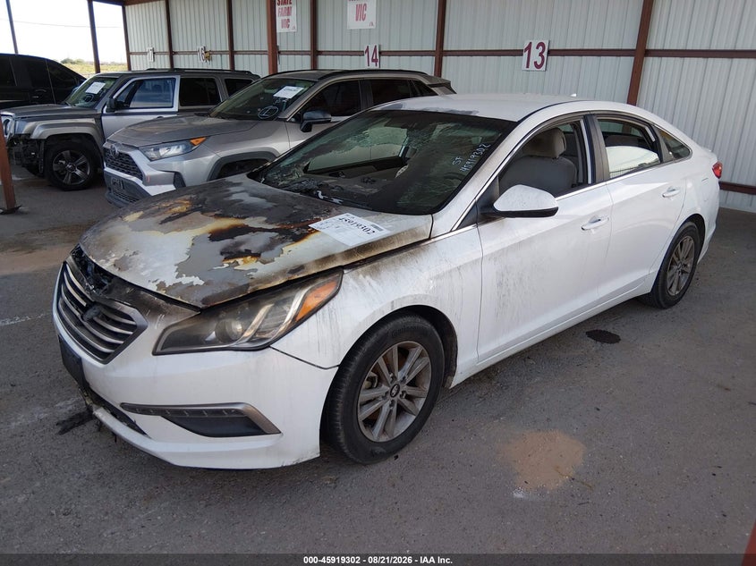 2015 Hyundai Sonata, Полностью сгорел, IAAI, VIN 5NPE24AF7FH019473 — фото 2