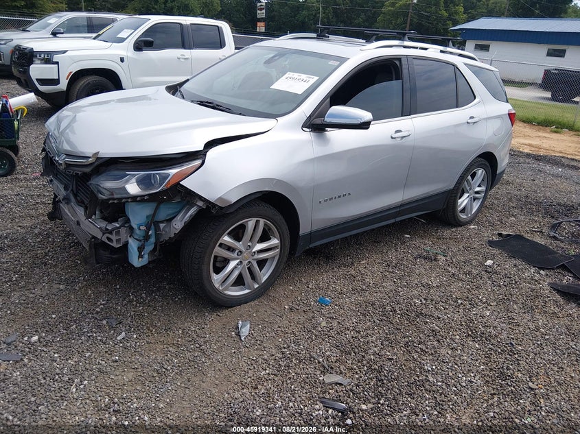 2018 Chevrolet Equinox, Front End, IAAI, VIN 2GNAXNEX8J6232655 — photo 2