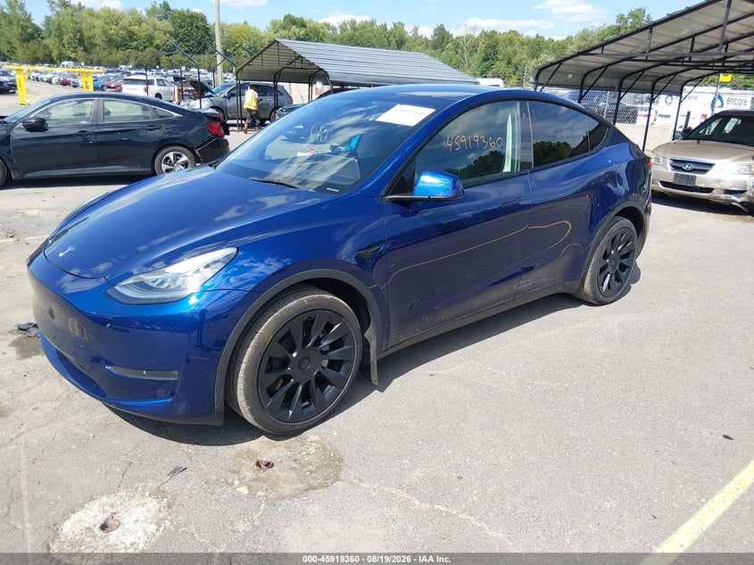 2023 Tesla Model Y, Right Side, IAAI, VIN 7SAYGDEEXPA074869 — photo 2
