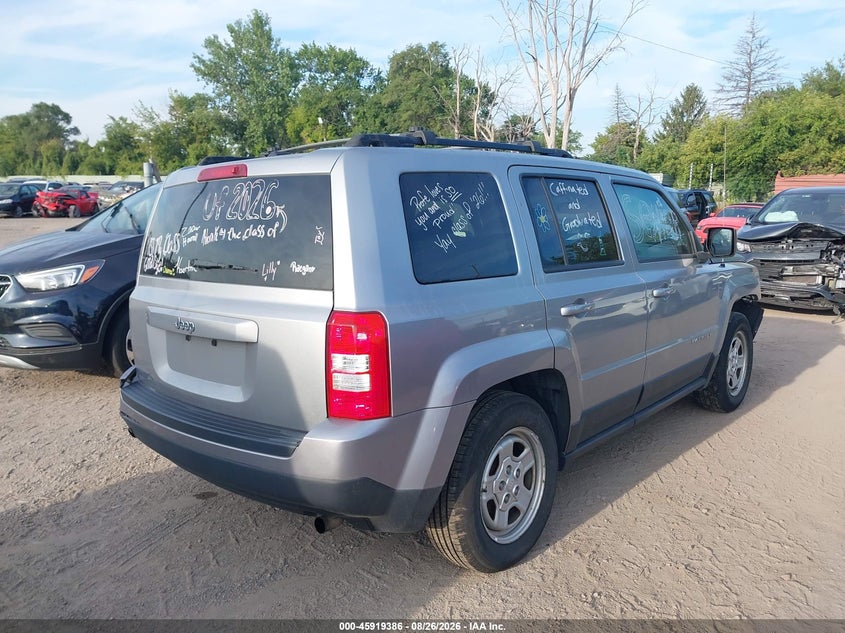 Vin: 1c4njpba9hd115489, lot: 46418473, jeep patriot sport 20174