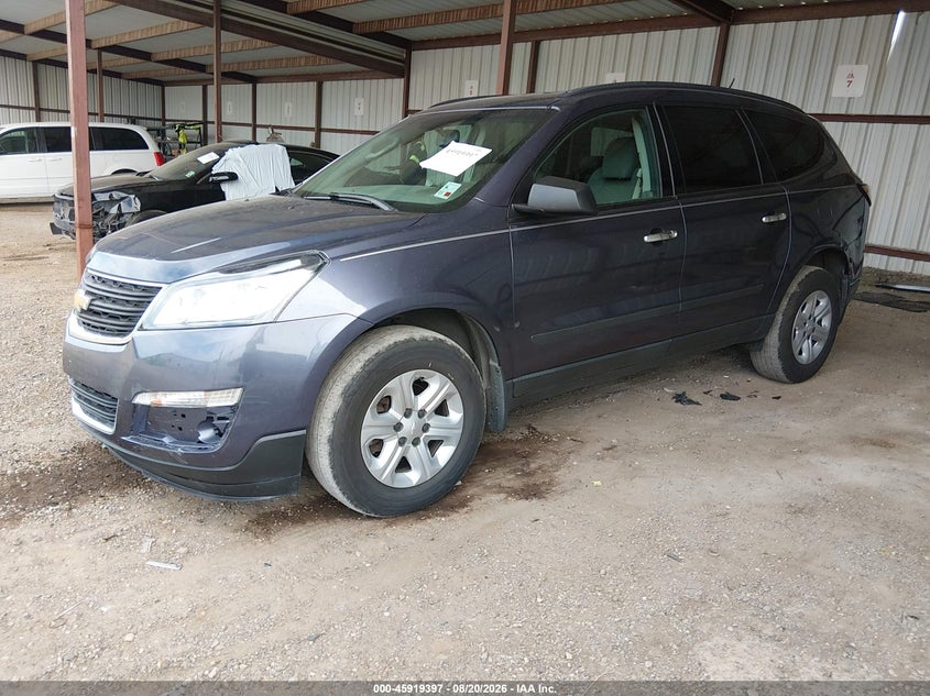 2014 Chevrolet Traverse, Удар сзади, IAAI, VIN 1GNKRFED7EJ293398 — фото 2
