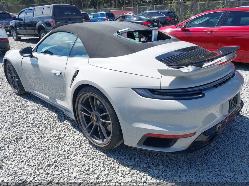 Vin: wp0cd2a91ss267424, lot: 46418503, porsche 911 turbo cabriolet/turbo s cabriolet 20253