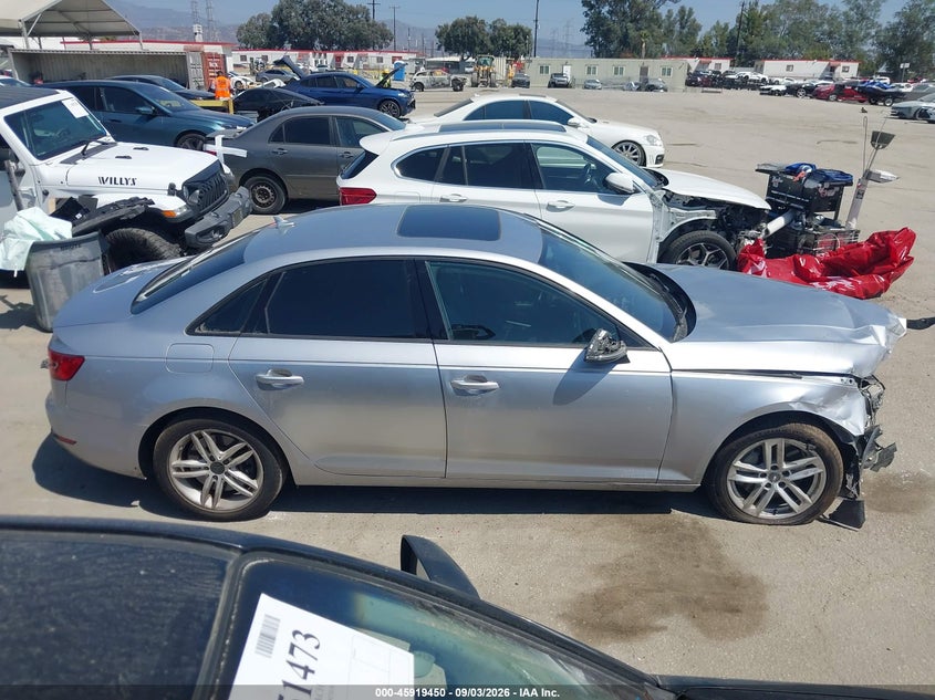 AUDI A4 2017 VIN WAUGNAF48HN051483