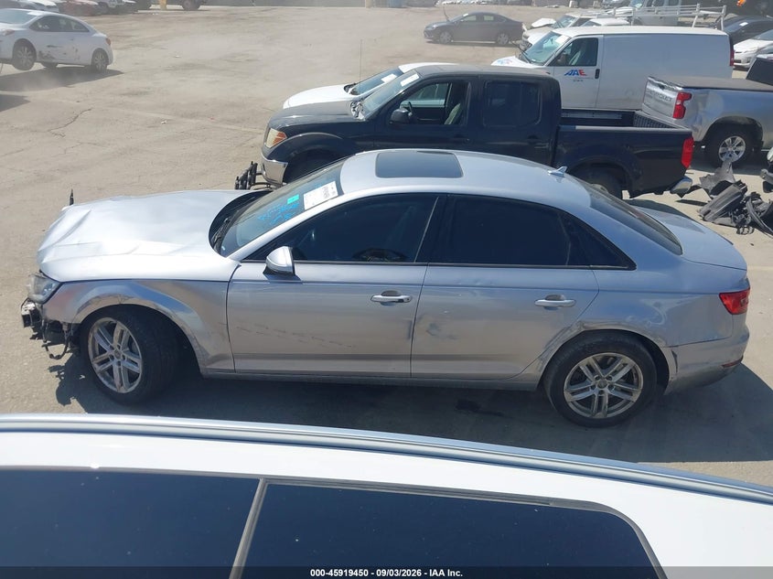 AUDI A4 2017 VIN WAUGNAF48HN051483