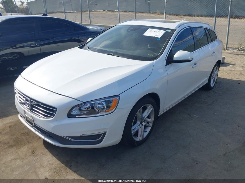 2015 VOLVO V60 WAGON 2.0L I-4 DI, DOHC, VVT, TURBO, 240HP
