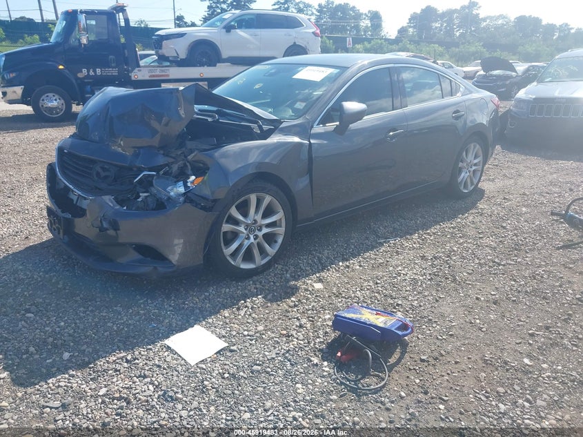 2015 Mazda 6, Front End, IAAI, VIN JM1GJ1T53F1182742 — photo 2