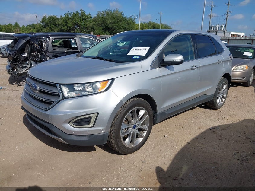 Vin: 2fmpk3k87fbb91500, lot: 46418683, ford edge titanium 20152