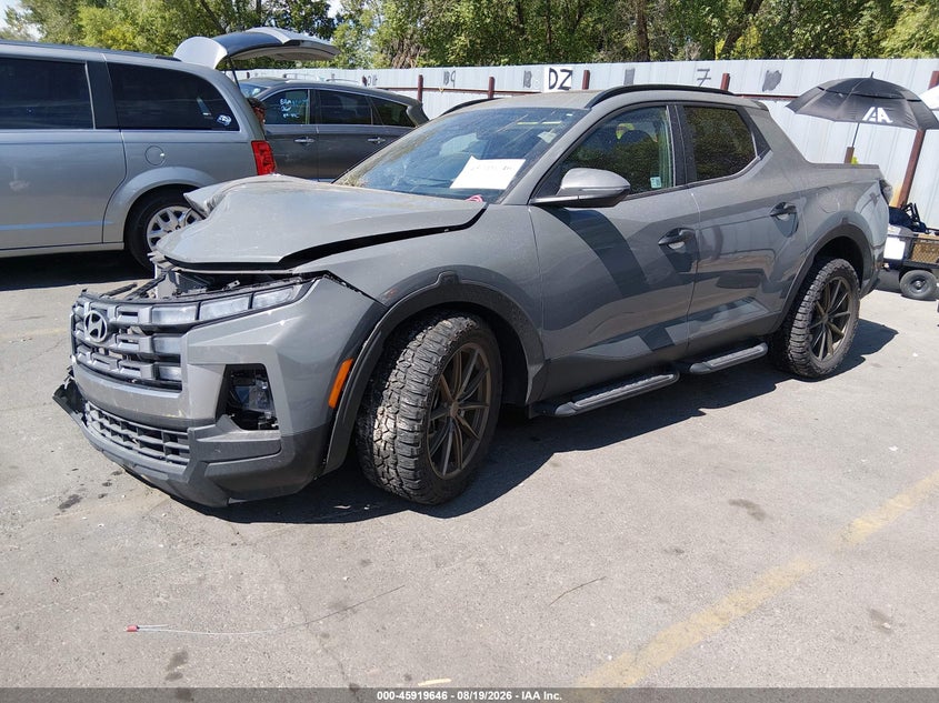 2025 Hyundai Santa Cruz Sel Activity, Front End, IAAI, VIN 5NTJCDDE7SH136643 — photo 2