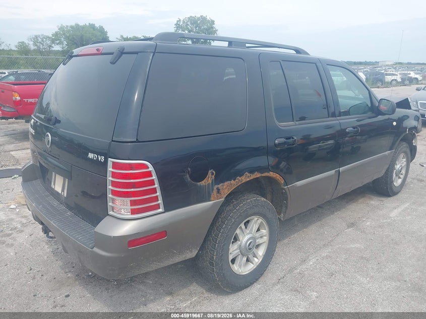MERCURY MOUNTAINEER 2004 VIN 4M2ZU86WX4UJ20497