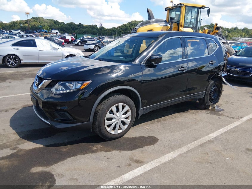 2016 Nissan Rogue, Left Rear, IAAI, VIN JN8AT2MT5GW009493 — photo 2