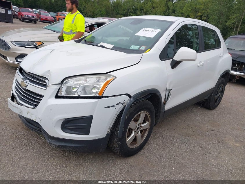 2016 Chevrolet Trax, Удар спереди, IAAI, VIN 3GNCJNSB8GL267073 — фото 2