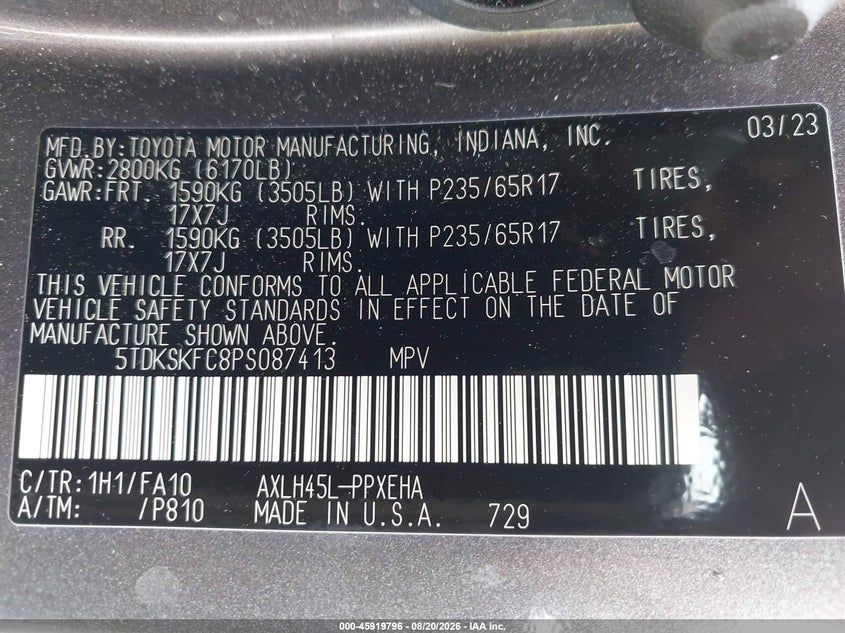 TOYOTA SIENNA - zdjęcie 9