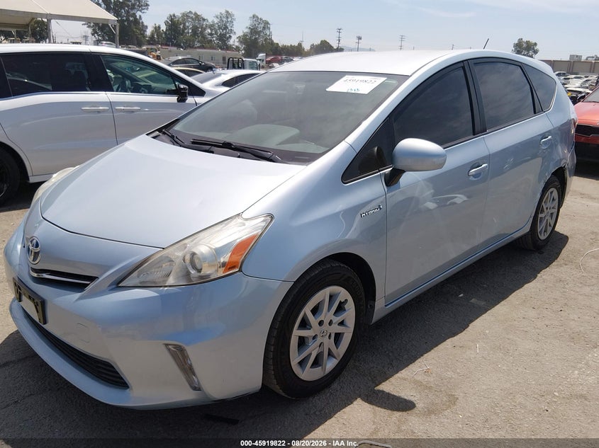 2012 TOYOTA PRIUS V (+) WAGON 1.8L I-4 DOHC, VVT, 98HP