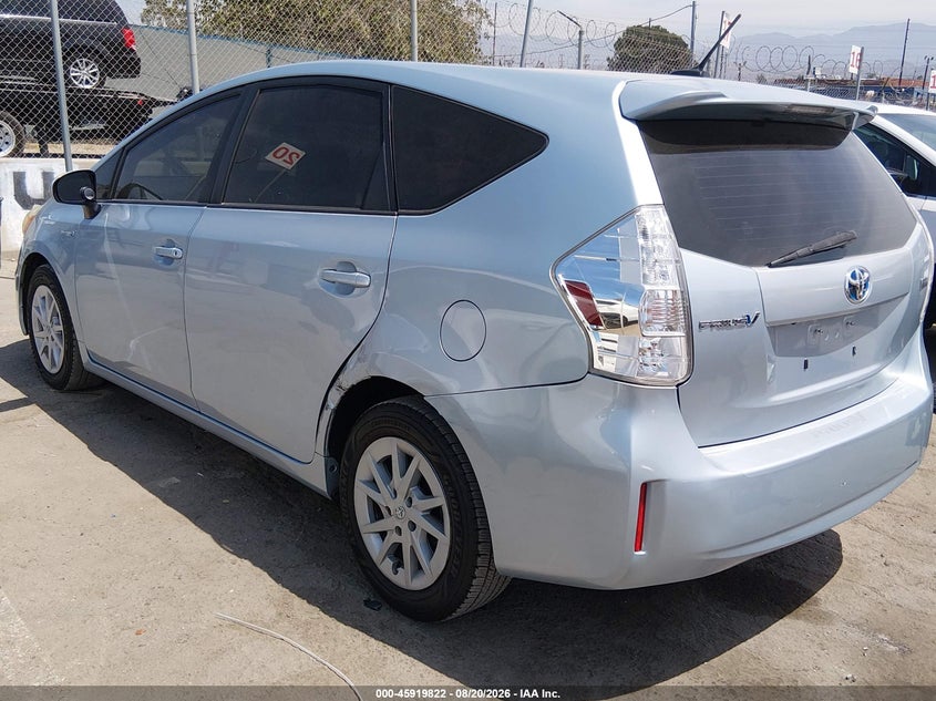 2012 TOYOTA PRIUS V (+) WAGON 1.8L I-4 DOHC, VVT, 98HP