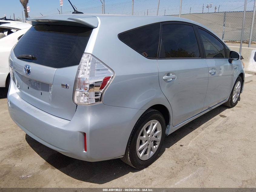 2012 TOYOTA PRIUS V (+) WAGON 1.8L I-4 DOHC, VVT, 98HP