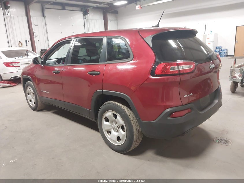 Vin: 1c4pjmab4gw343484, lot: 46418977, jeep cherokee sport 20163