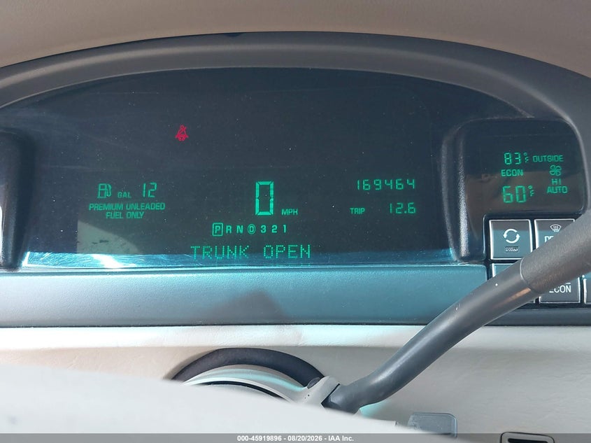 CADILLAC DEVILLE 1999 VIN 1G6KE54Y1XU791961