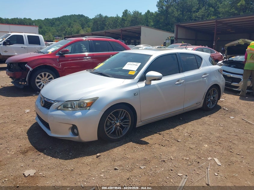 LEXUS CT 200H 2012 VIN JTHKD5BH0C2068979