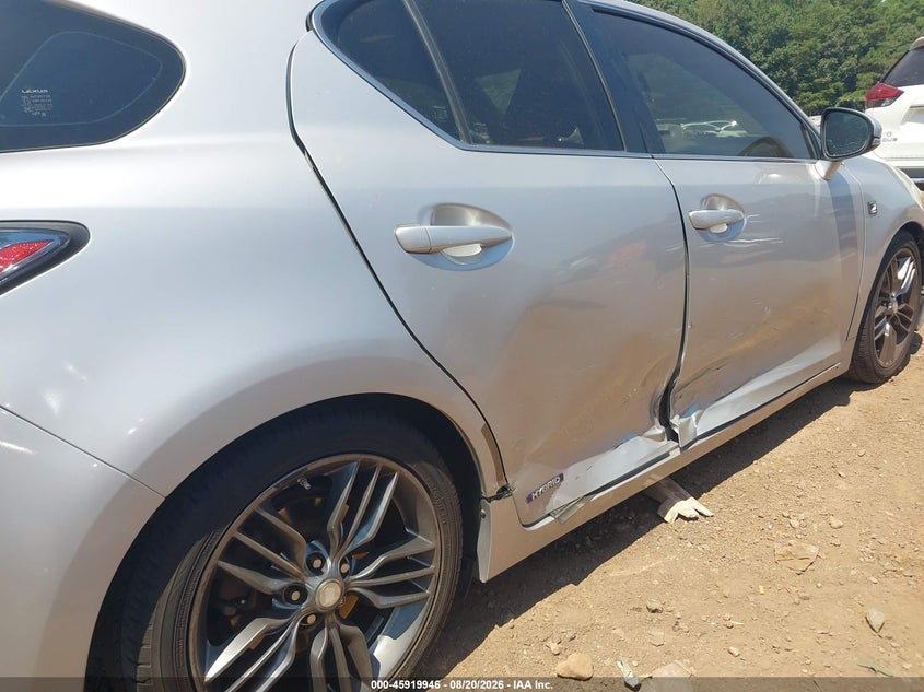 LEXUS CT 200H 2012 VIN JTHKD5BH0C2068979