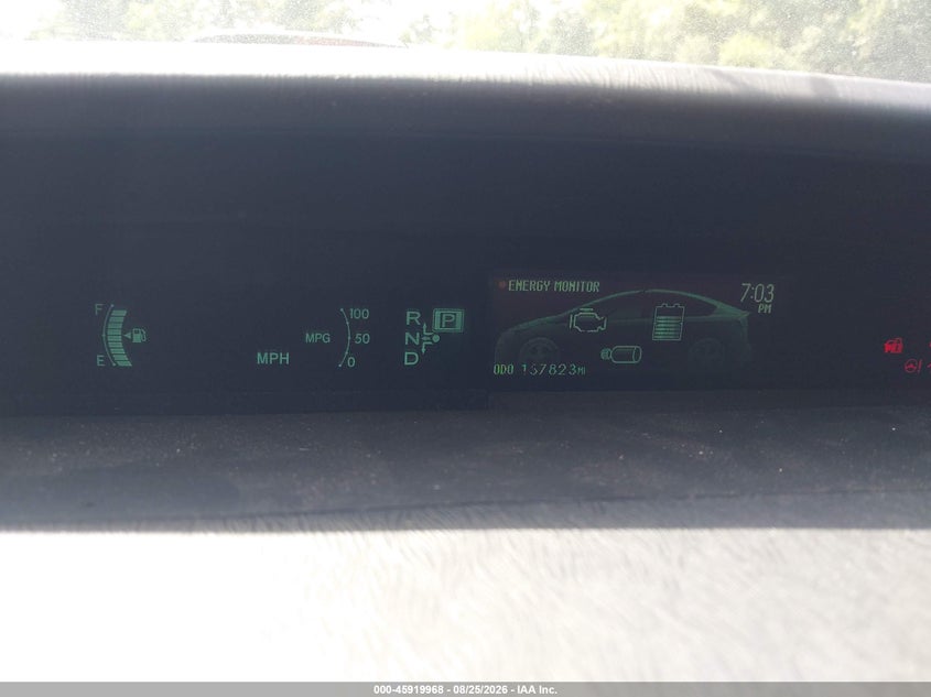 2012 TOYOTA PRIUS HATCHBACK 1.8L I-4 DOHC, VVT, 98HP