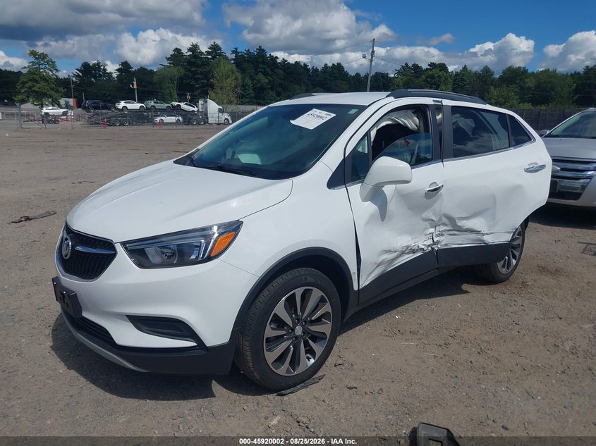 2022 Buick Encore, Левый бок, IAAI, VIN KL4CJESM8NB522551 — фото 2