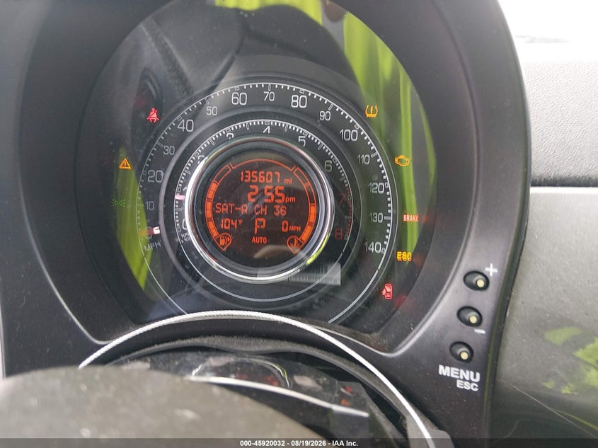 FIAT 500 2012 VIN 3C3CFFBRXCT200955