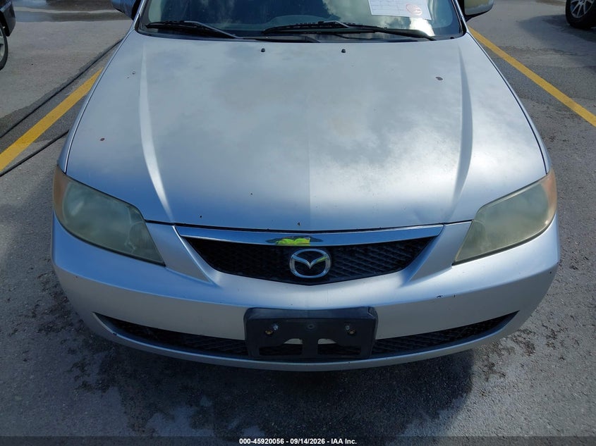 MAZDA PROTEGE 2002 VIN JM1BJ225621580104
