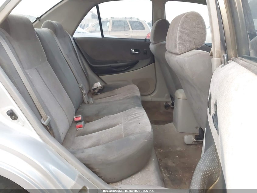 MAZDA PROTEGE 2002 VIN JM1BJ225621580104