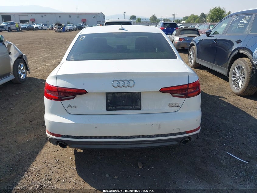AUDI A4 2017 VIN WAUENAF46HN039503