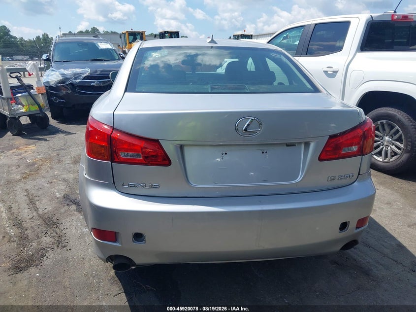 LEXUS IS 250 2007 VIN JTHCK262075012706